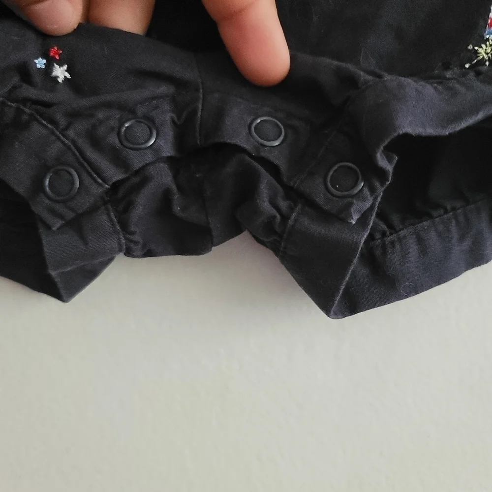 VTG Gymboree Embroidered Firecracker Fireworks July‎ 4th Romper